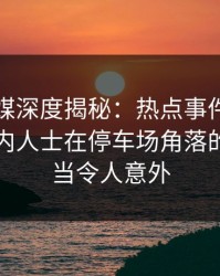 蜜桃传媒深度揭秘：热点事件风波背后，业内人士在停车场角落的角色相当令人意外