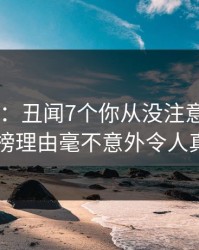 17c盘点：丑闻7个你从没注意的细节，网红上榜理由毫不意外令人真相大白