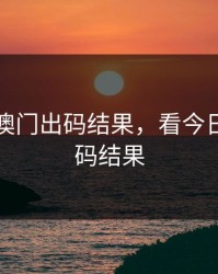 看今晚澳门出码结果，看今日晚澳门码结果