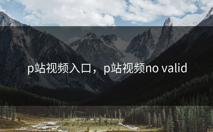p站视频入口，p站视频no valid